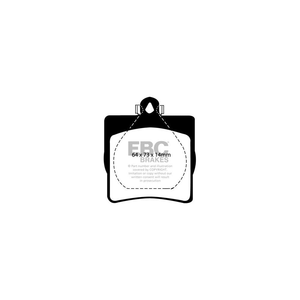 EBC Ultimax Brake Pads 64mm x 73mm DP1191 - Rear