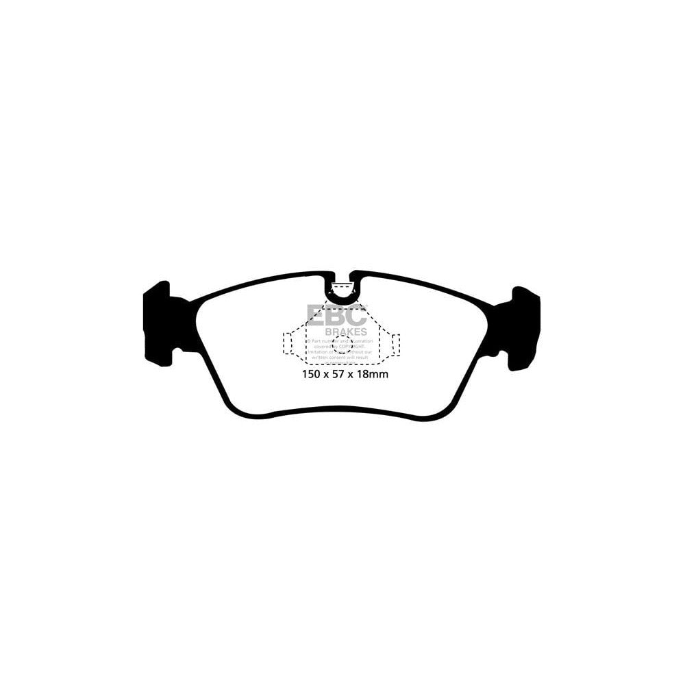 EBC RP-X Brake Pads 150mm x 57mm DP81211RPX - Front