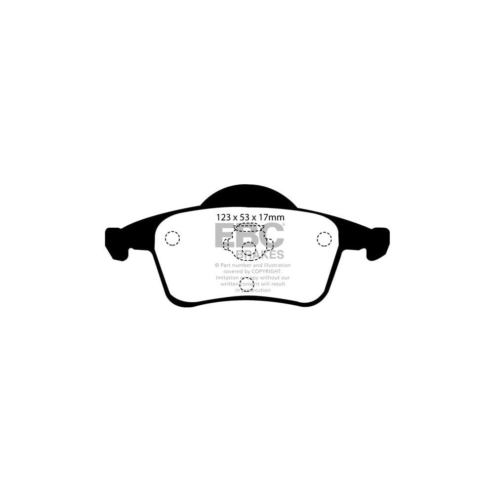 EBC Ultimax Brake Pads 123mm x 53mm DP1231 - Rear