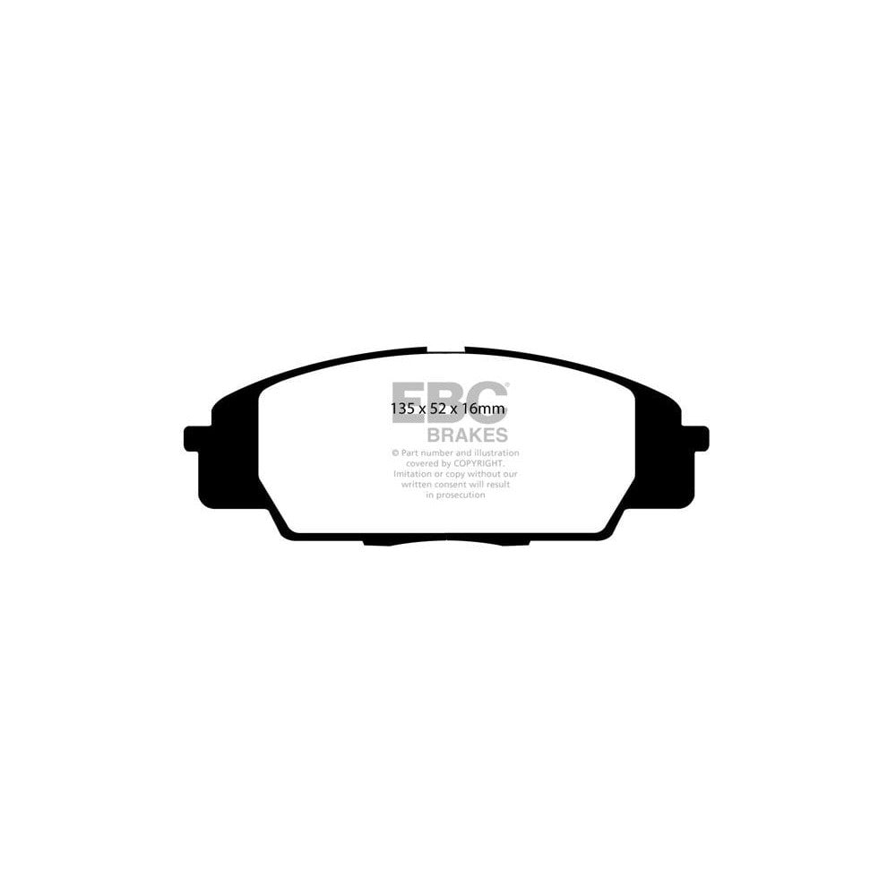 EBC Yellowstuff Brake Pads 135mm x 52mm DP41254R - Front
