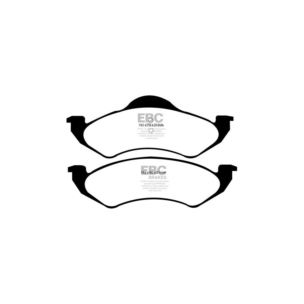 EBC Ultimax Brake Pads 192mm x 60mm DP1275 - Front