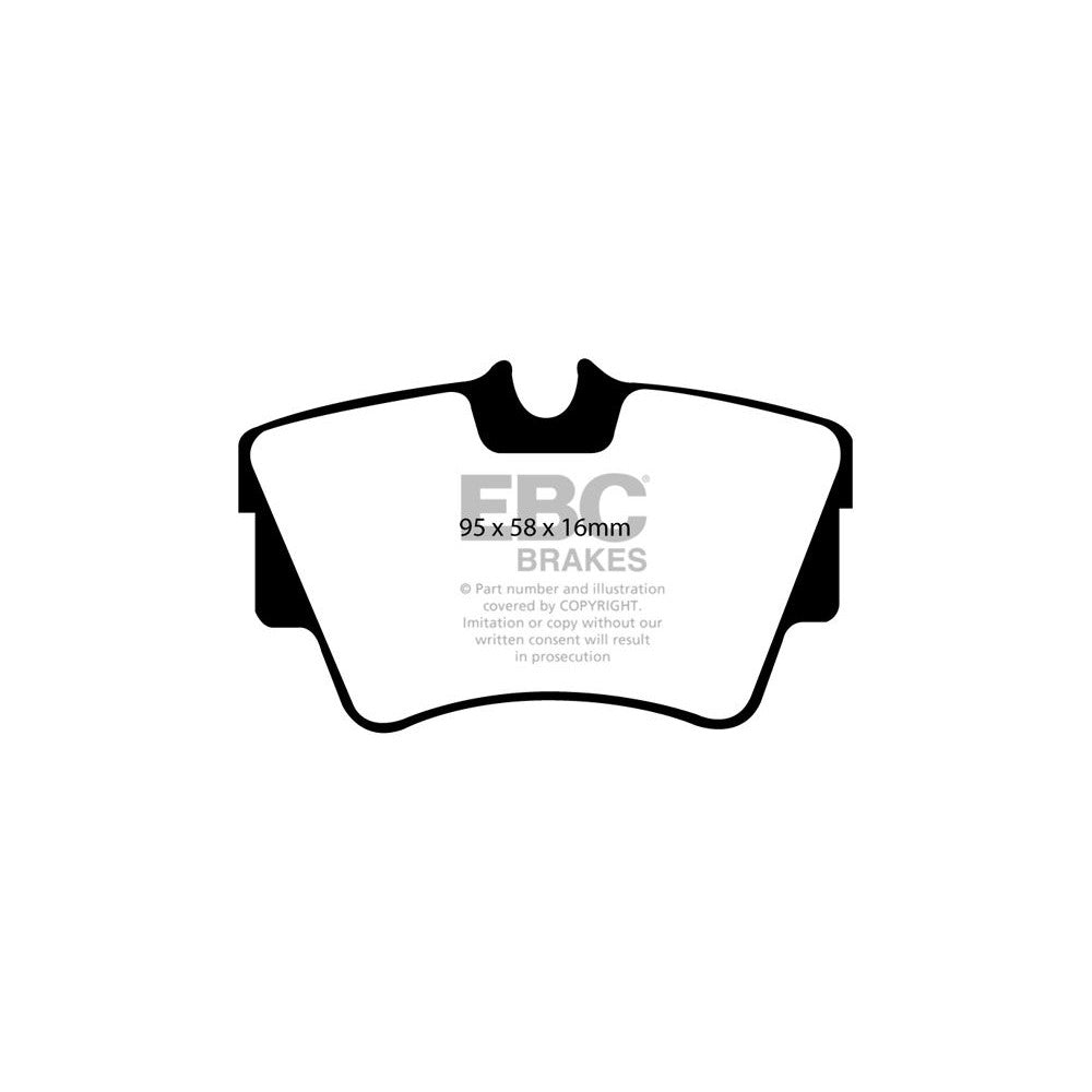 EBC Ultimax Brake Pads 95mm x 58mm DP1284 - Rear