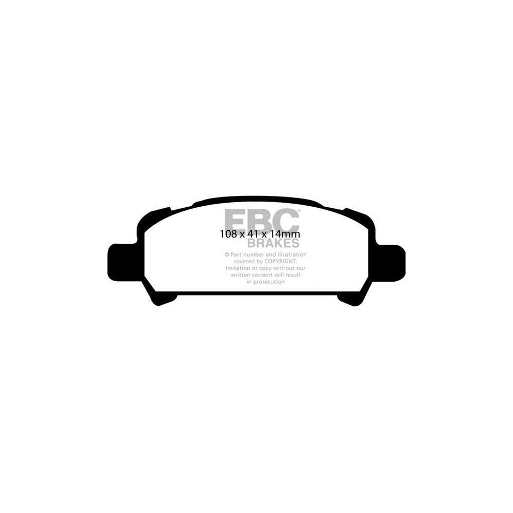 EBC Bluestuff NDX Brake Pads 108mm x 41mm DP51293NDX - Rear