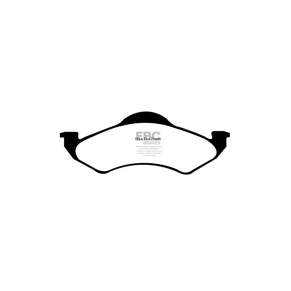EBC Ultimax Brake Pads 192mm x 73mm DP1318 - Front
