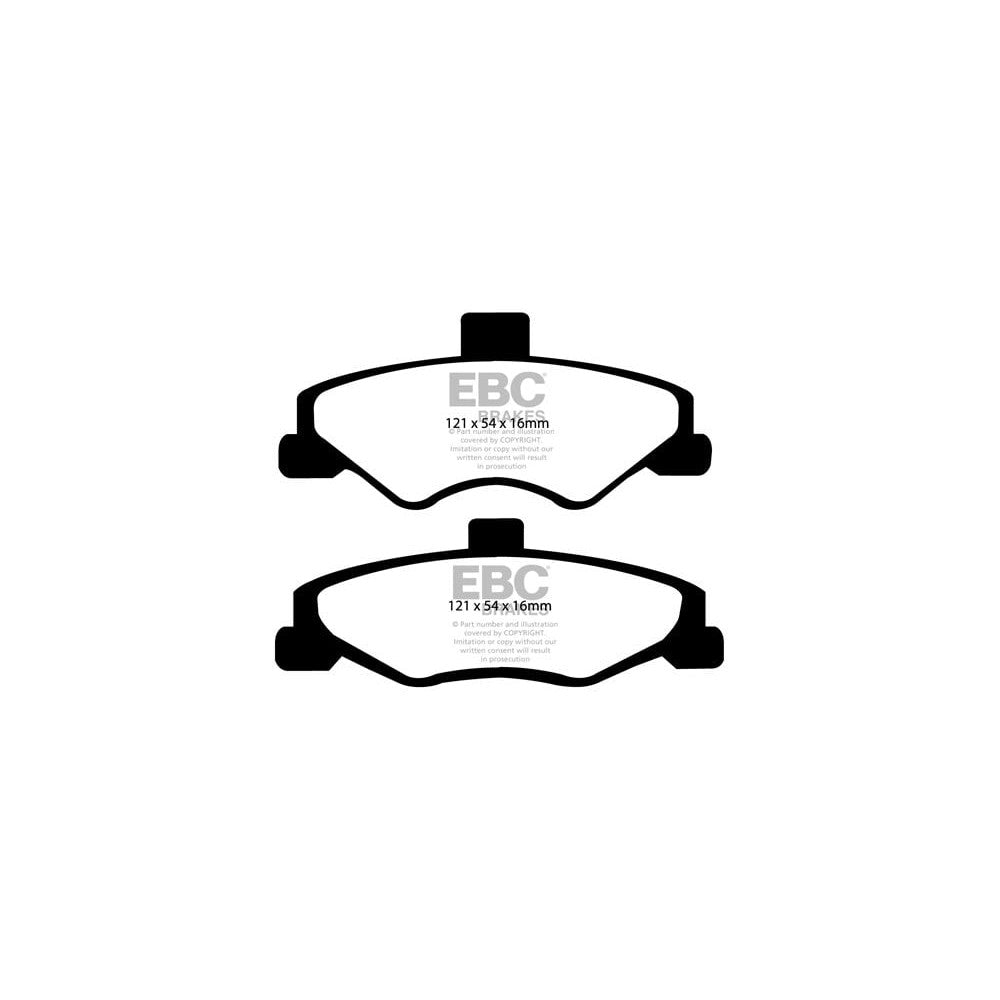 EBC Yellowstuff Brake Pads 121mm x 54mm DP41323R - Rear