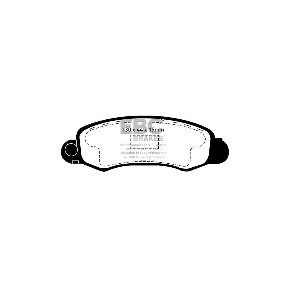 EBC Ultimax Brake Pads 130mm x 44mm DP1345 - Front