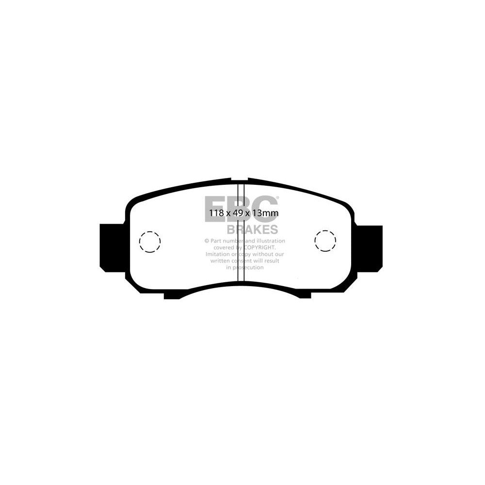 EBC Ultimax Brake Pads 118mm x 49mm DP1355 - Front