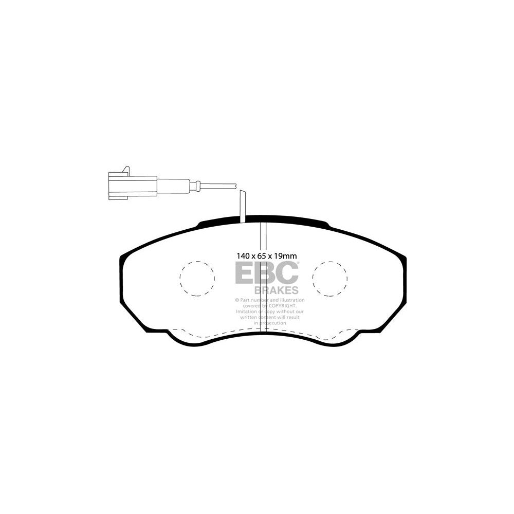 EBC Ultimax Brake Pads 140mm x 65mm DP1380 - Front