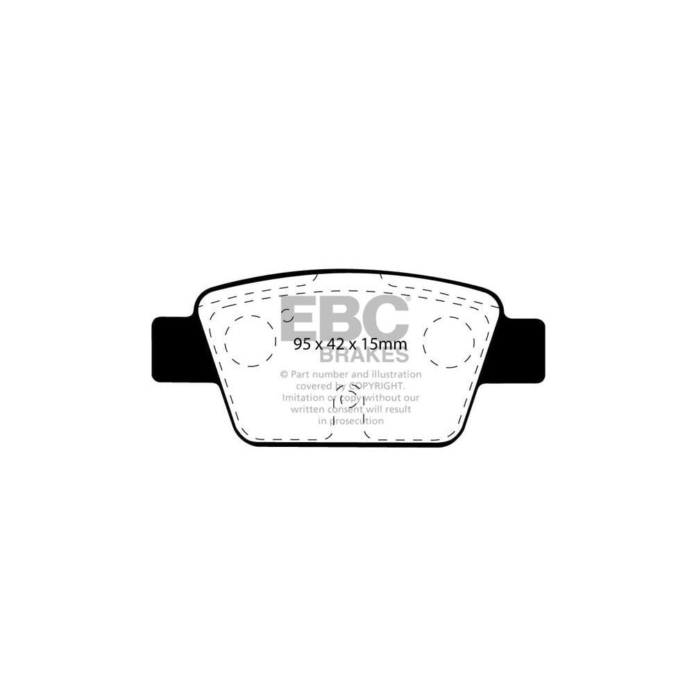 EBC Ultimax Brake Pads 95mm x 42mm DP1381 - Rear