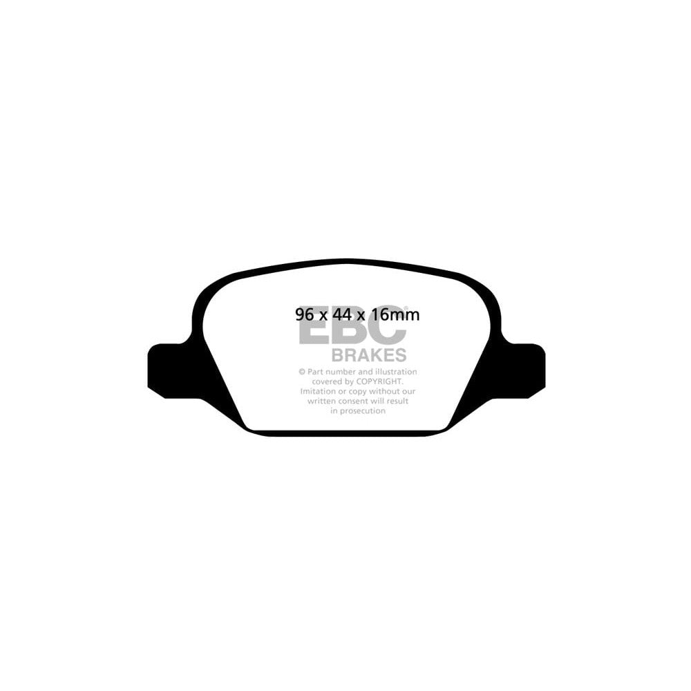 EBC Greenstuff 2000 Brake Pads 96mm x 44mm DP21430 - Rear