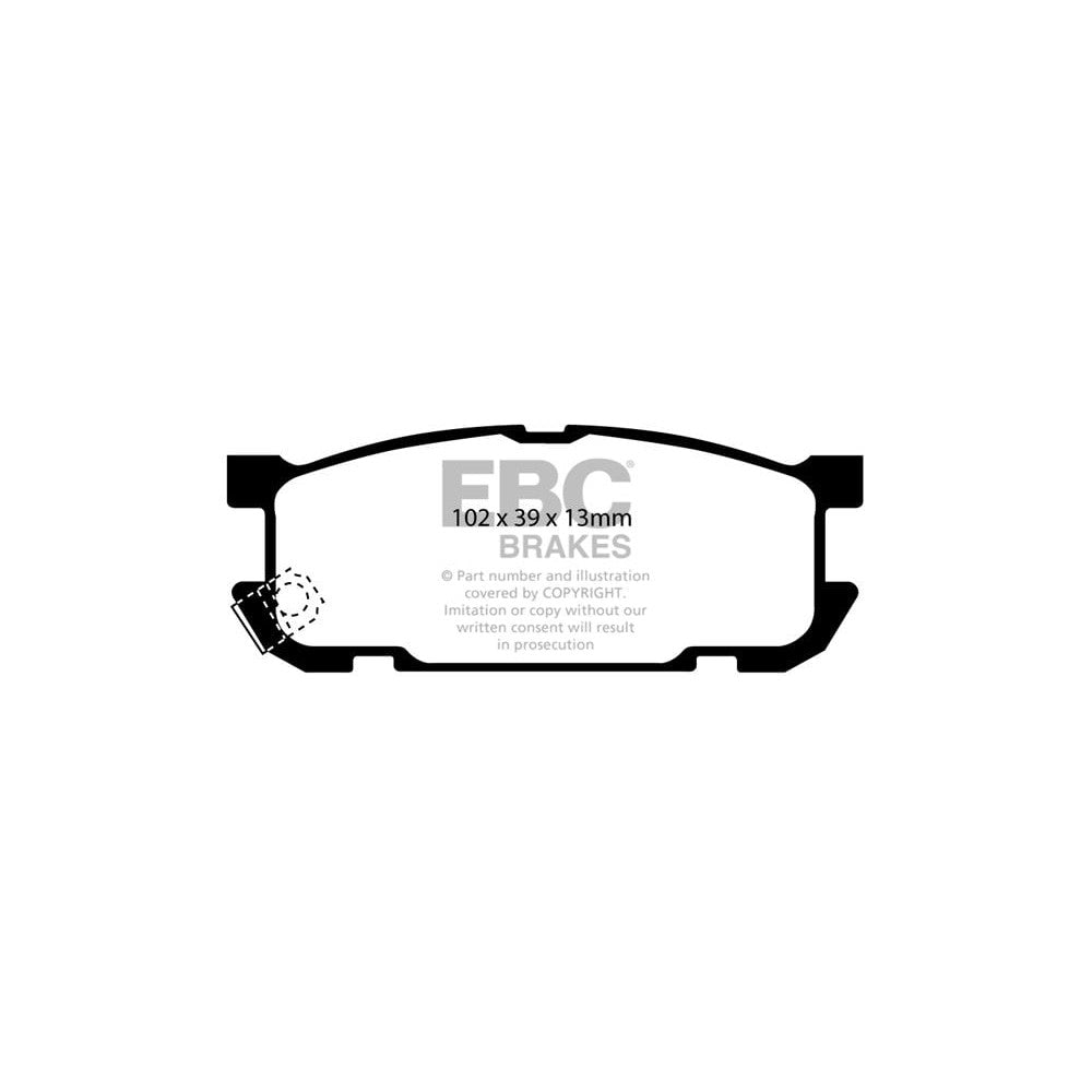 EBC Ultimax Brake Pads 102mm x 39mm DP1453 - Rear