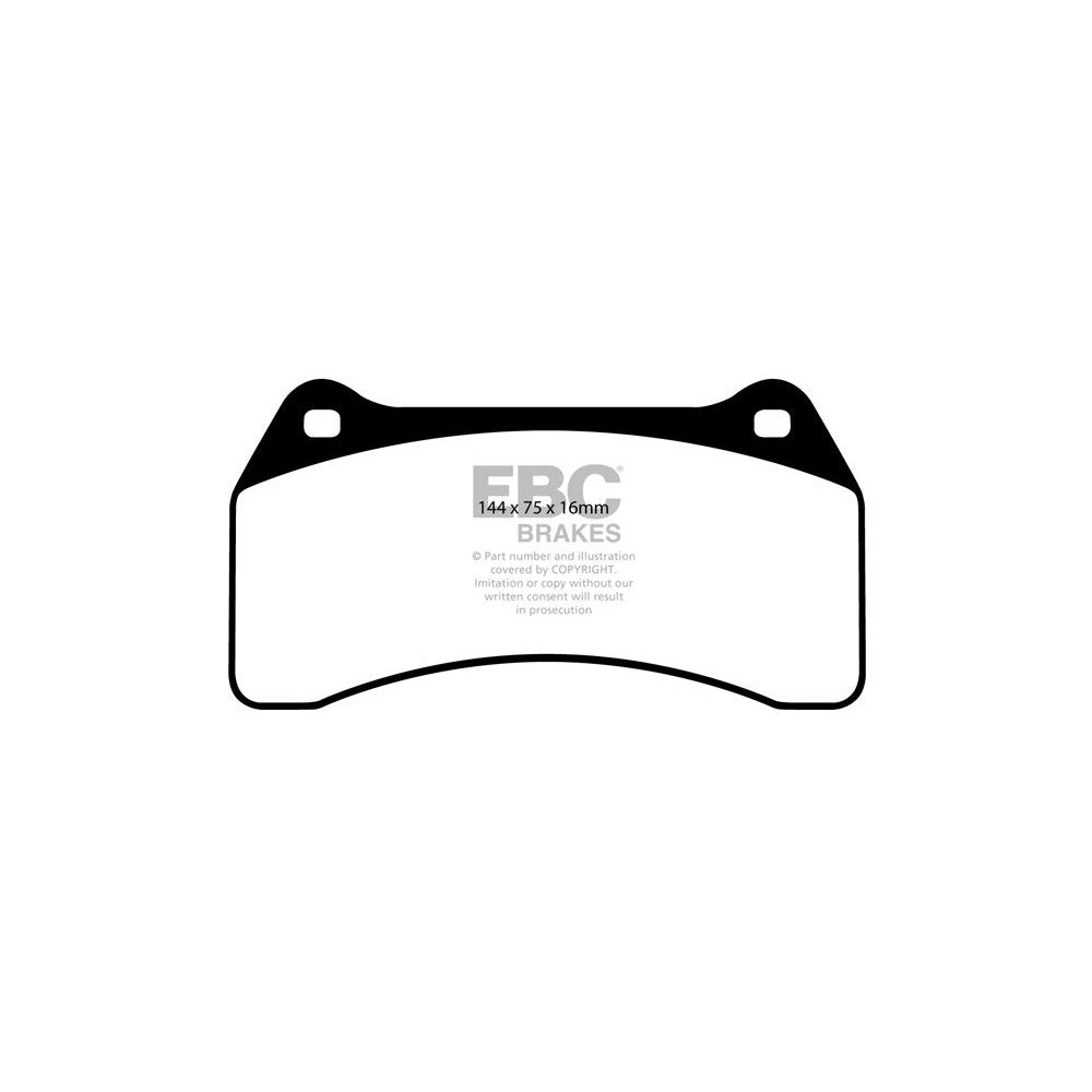 EBC Redstuff Brake Pads 144mm x 75mm DP31462C - Front