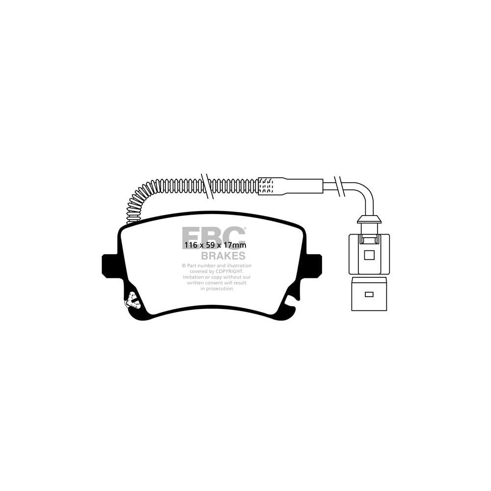 EBC Ultimax Brake Pads 116mm x 59mm DP1470 - Rear