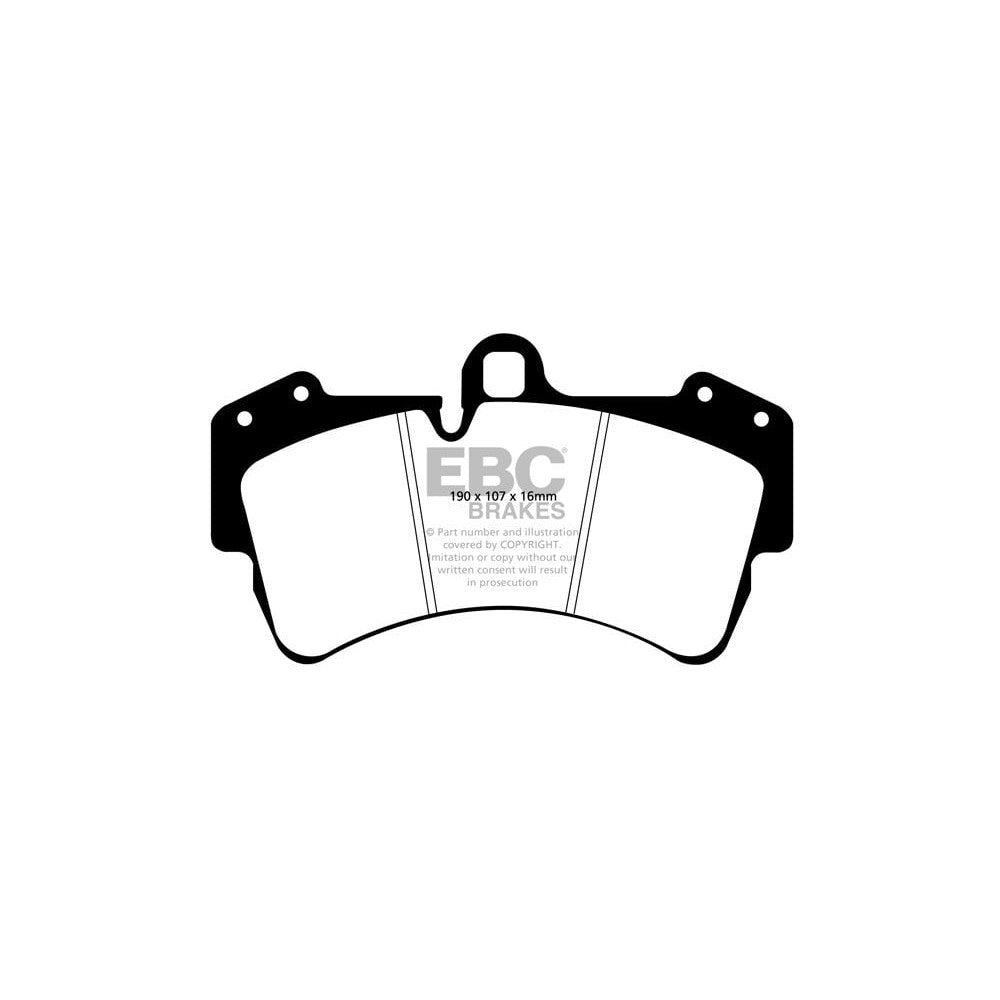 EBC Yellowstuff Brake Pads 190mm x 107mm DP41473R - Front