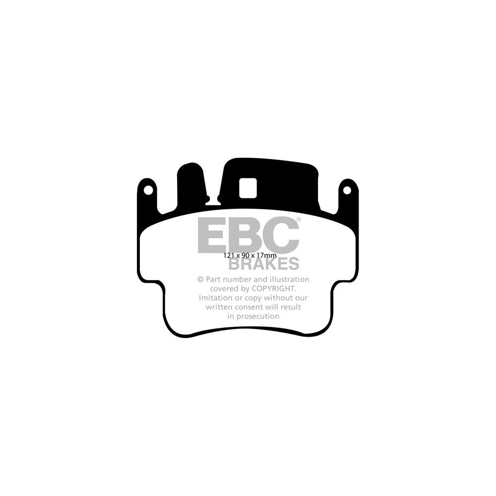 EBC Yellowstuff Brake Pads 121mm x 90mm DP41514R - Front