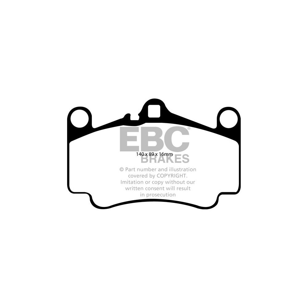 EBC Orangestuff Brake Pads 140mm x 89mm DP91515 - Front