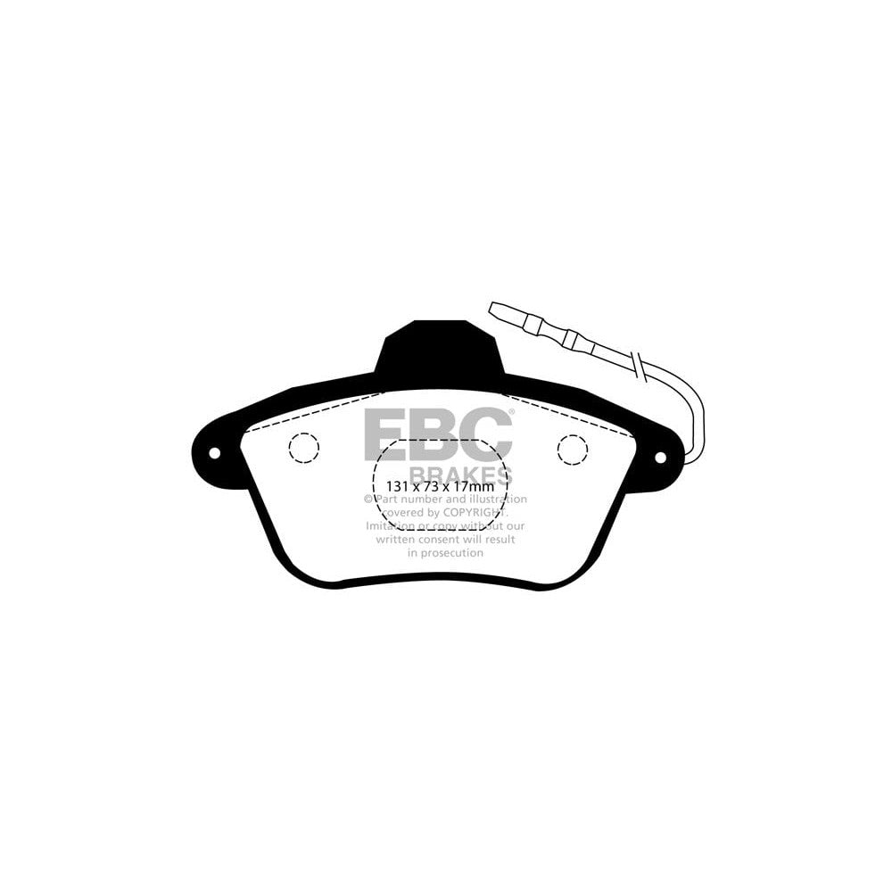 EBC Redstuff Brake Pads 131mm x 73mm DP31526C - Rear