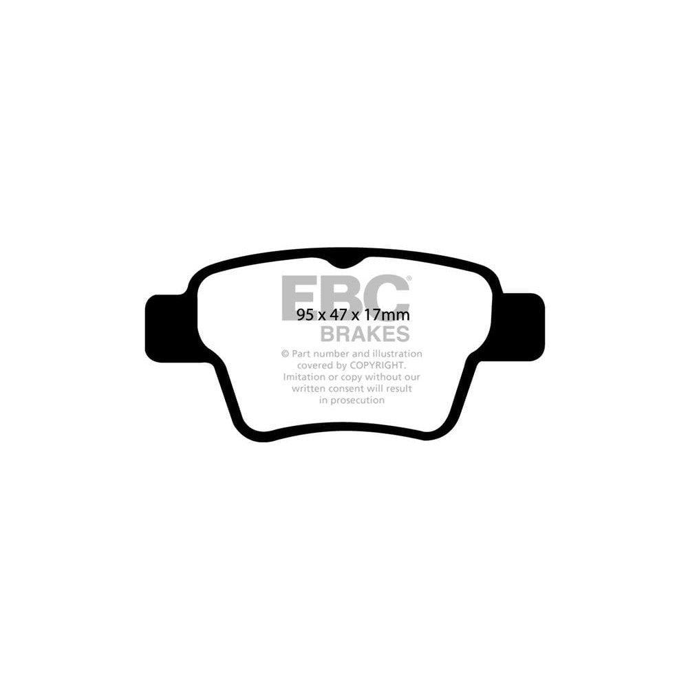 EBC Ultimax Brake Pads 95mm x 47mm DP1575 - Rear