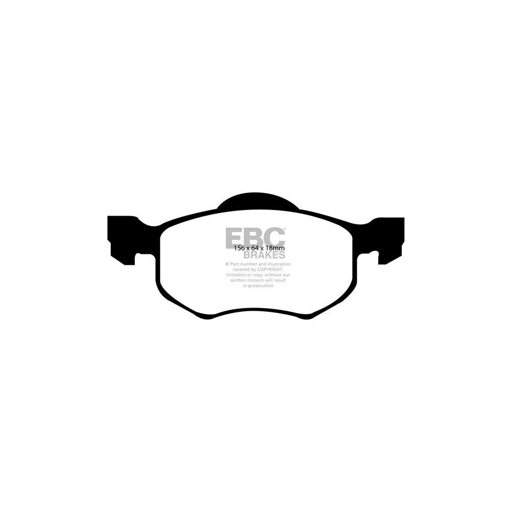 EBC Greenstuff 6000 Brake Pads 156mm x 64mm DP61616 - Front