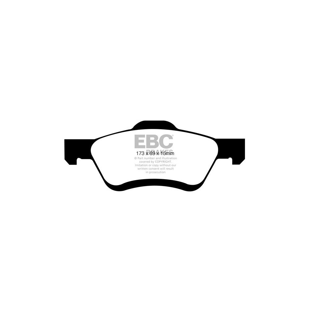 EBC Ultimax Brake Pads 173mm x 69mm DP1709 - Front