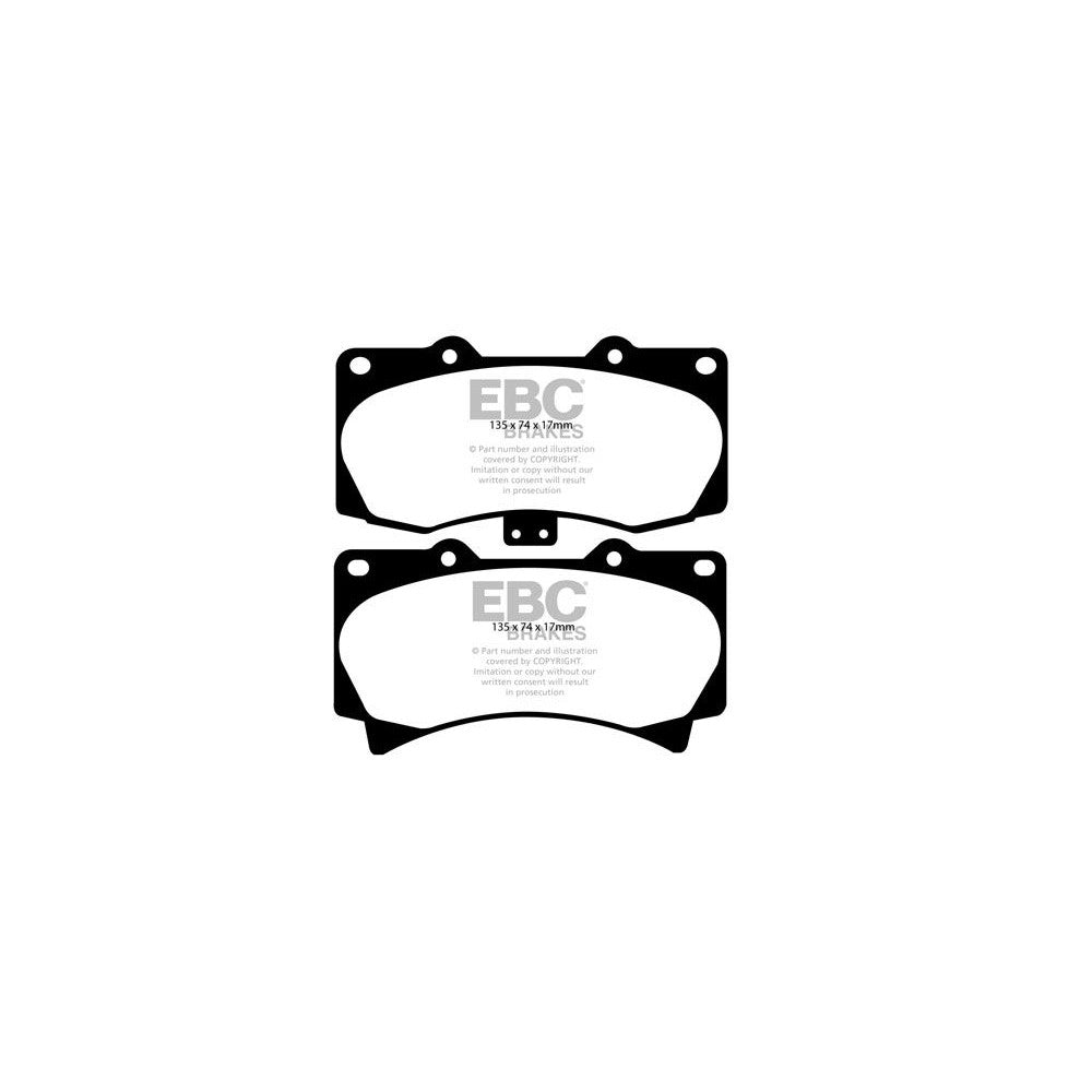 EBC Yellowstuff Brake Pads 135mm x 74mm DP41759R - Front