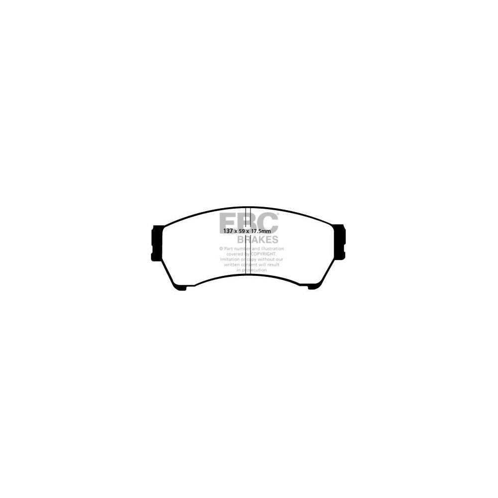 EBC Greenstuff 2000 Brake Pads 127mm x 59mm DP21765/2 - Front