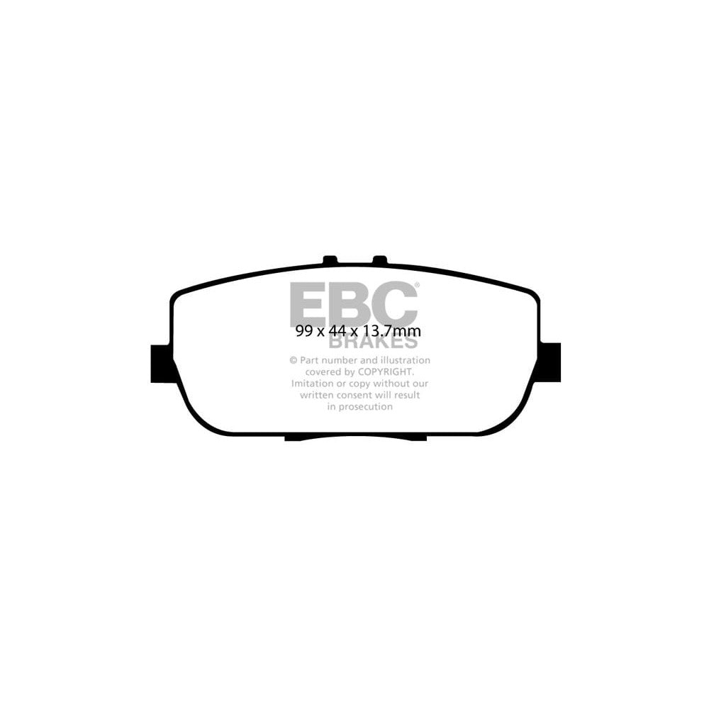 EBC Yellowstuff Brake Pads 99mm x 44mm DP41775R - Rear