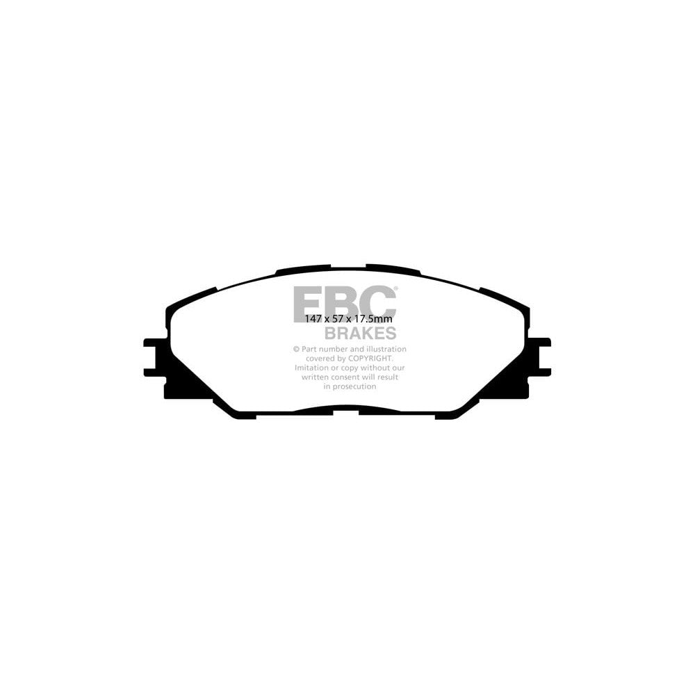 EBC Ultimax Brake Pads 147mm x 57mm DP1792 - Front