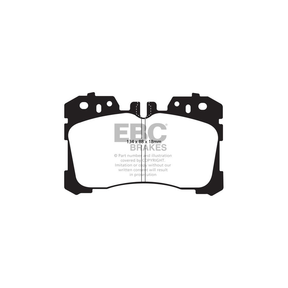 EBC Ultimax Brake Pads 134mm x 88mm DP1811 - Front