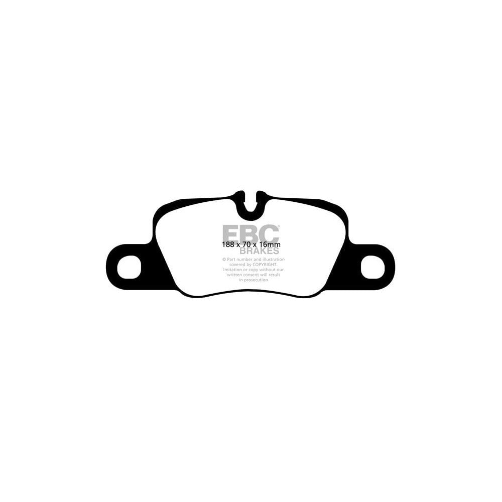 EBC Bluestuff NDX Brake Pads 187.5mm x 66mm DP51858NDX - Rear