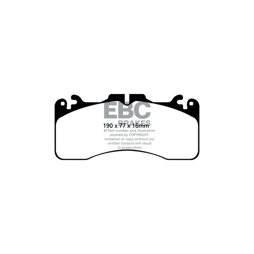 EBC Greenstuff 2000 Brake Pads 190mm x 77mm DP21867 - Front