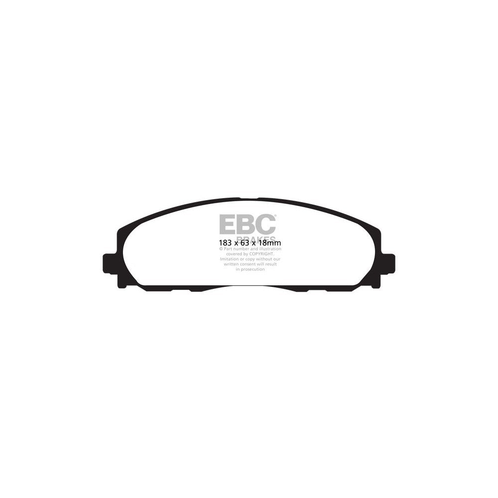 EBC Ultimax Brake Pads 183mm x 63mm DP1888 - Front