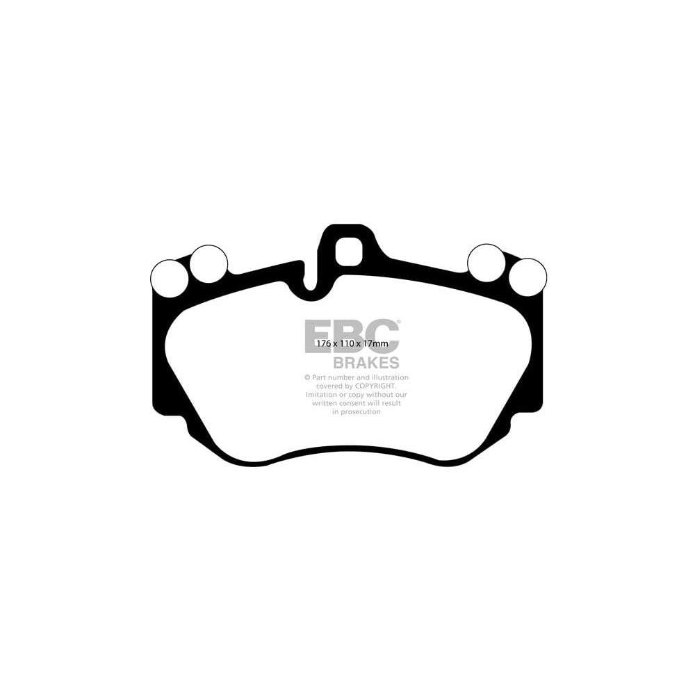 EBC Redstuff Brake Pads 176mm x 110mm DP31905C - Front