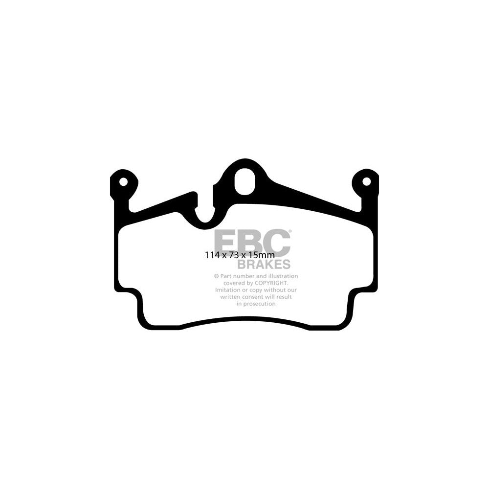 EBC Yellowstuff Brake Pads 114mm x 73mm DP41920R - Rear