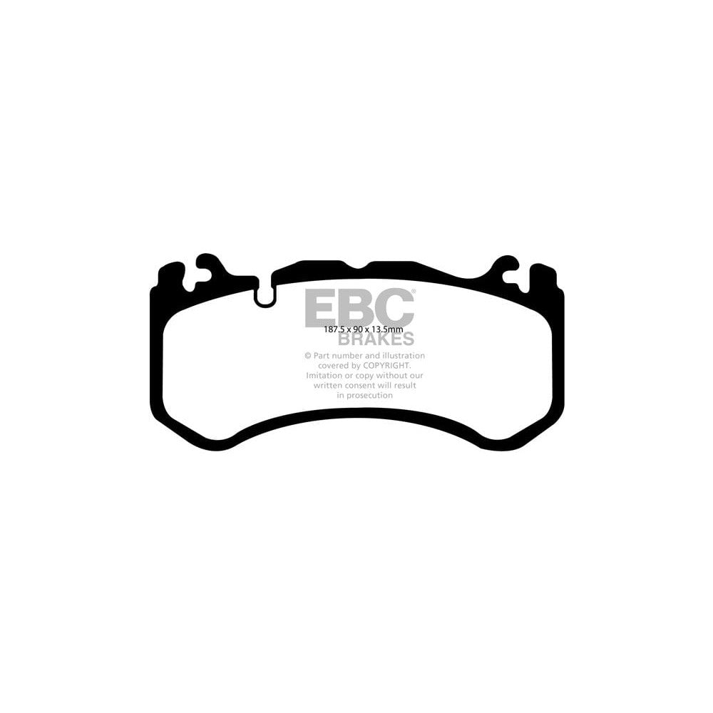 EBC RP-1 Brake Pads 187.5mm x 90mm DP81939RP1 - Front