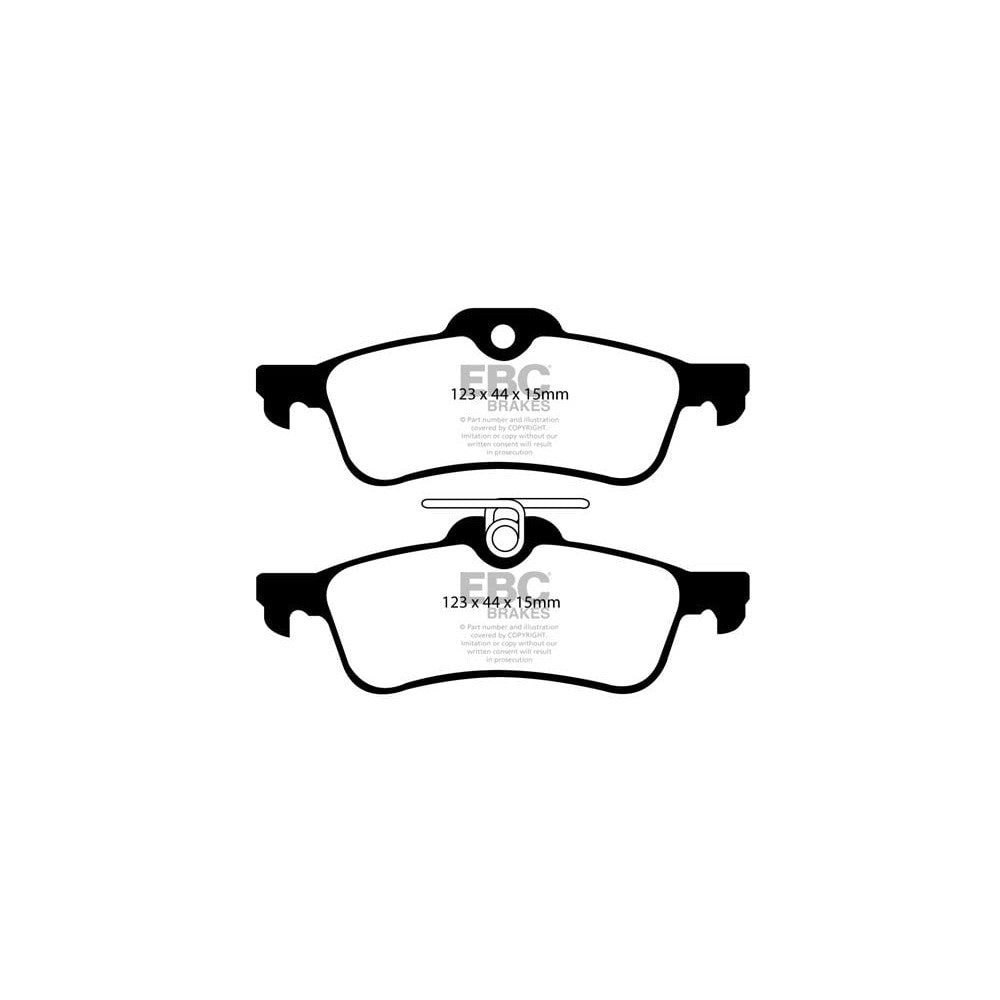 EBC Greenstuff 2000 Brake Pads 123mm x 44mm DP21973 - Rear