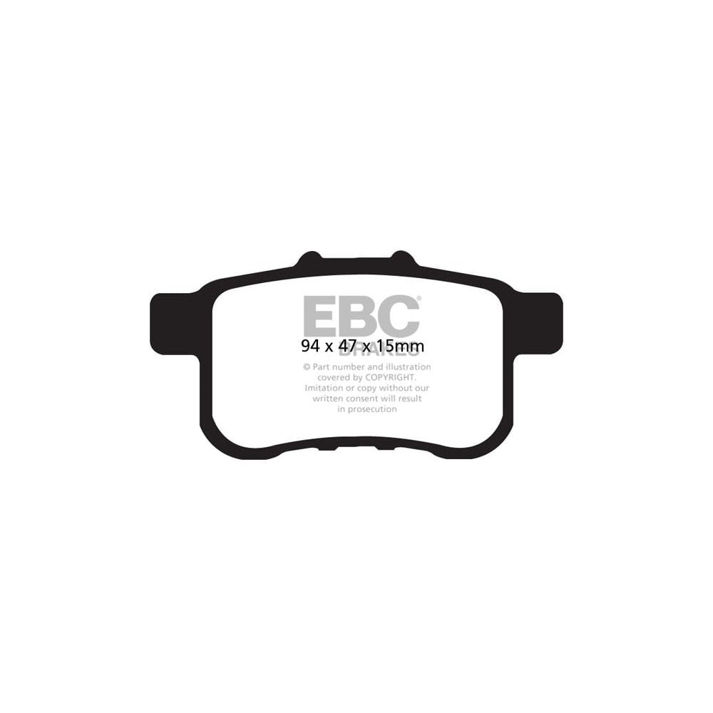 EBC Greenstuff 2000 Brake Pads 94mm x 47mm DP21987 - Rear