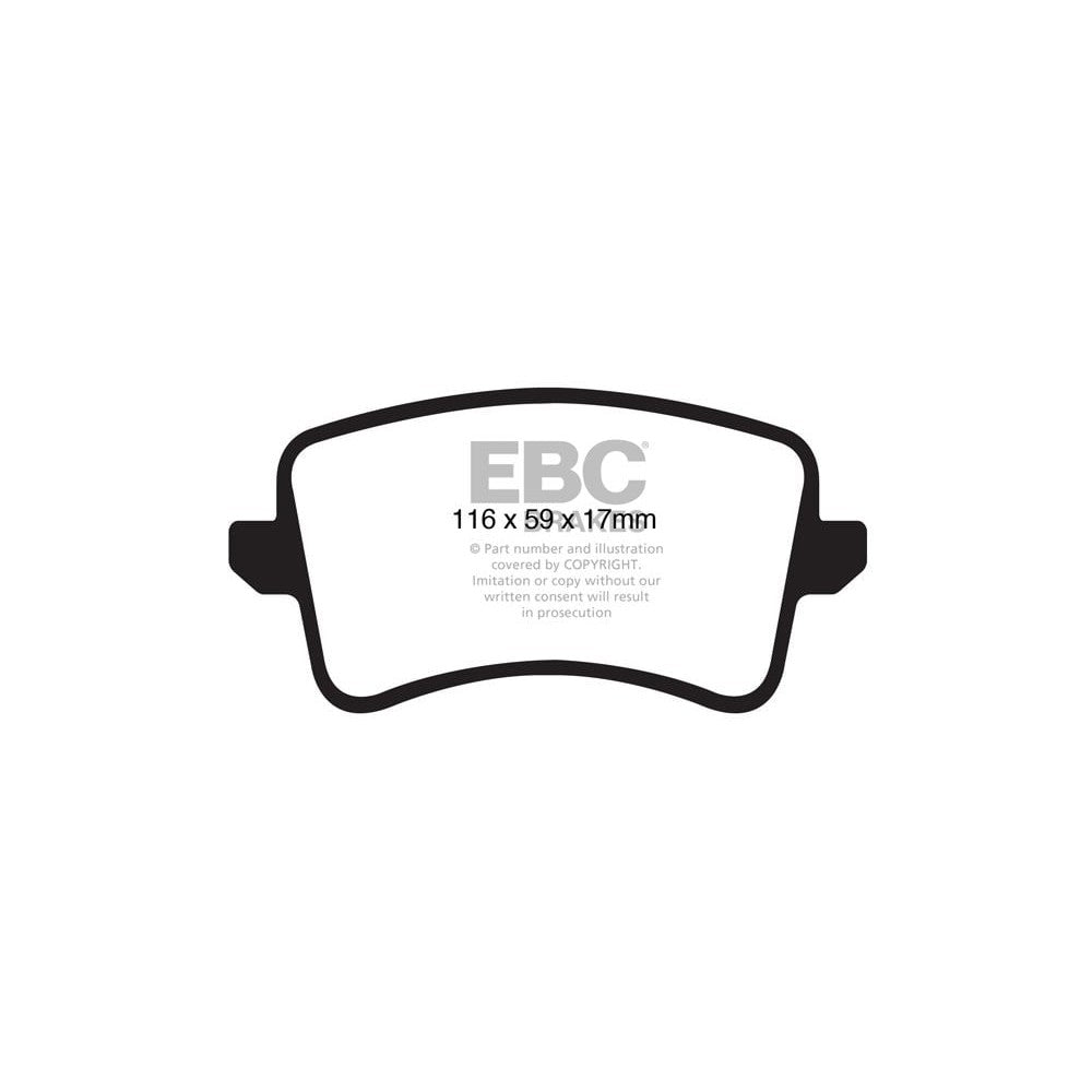EBC Orangestuff Brake Pads 116mm x 59mm DP91988 - Rear