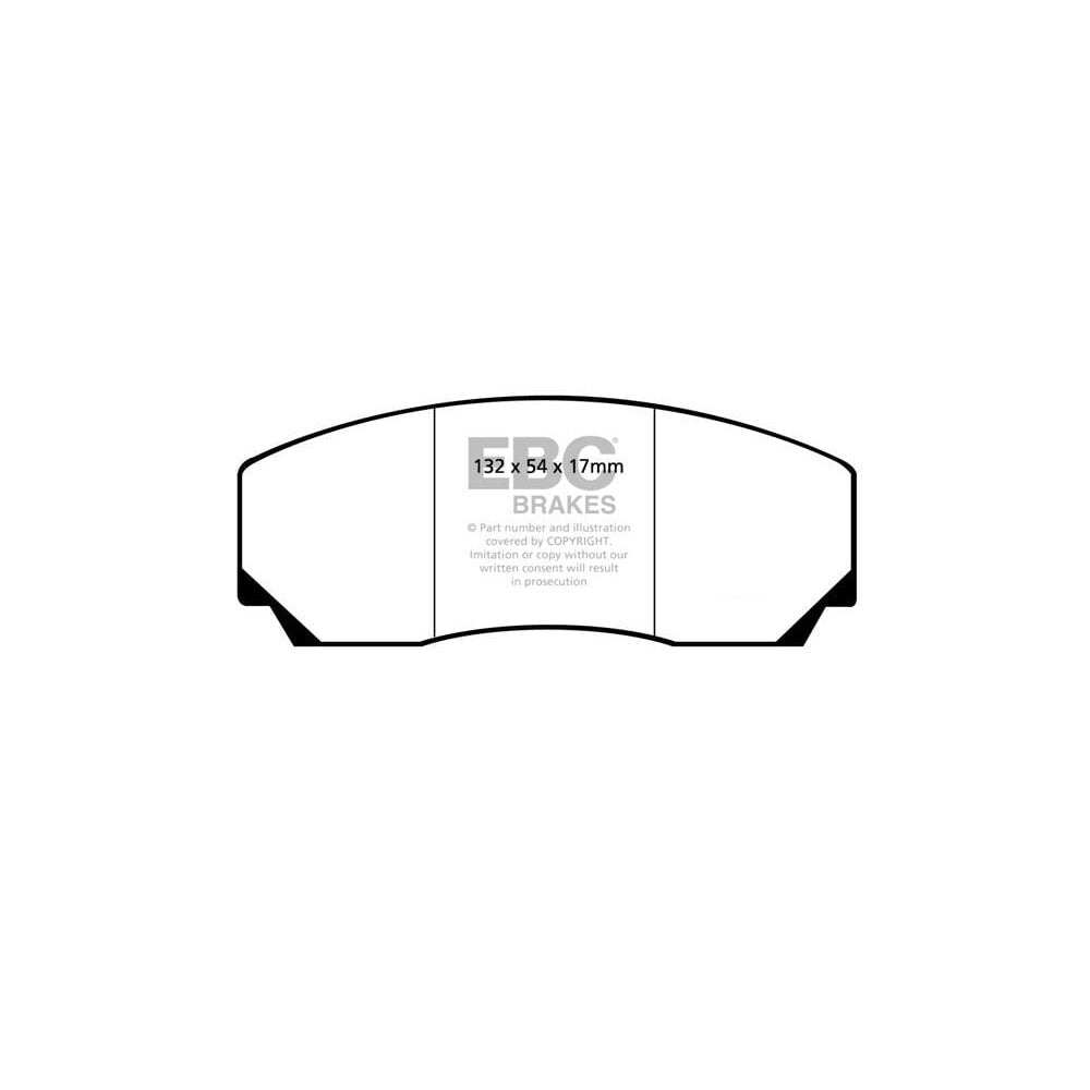 EBC Bluestuff NDX Brake Pads 132mm x 54mm DP5002NDX - Front
