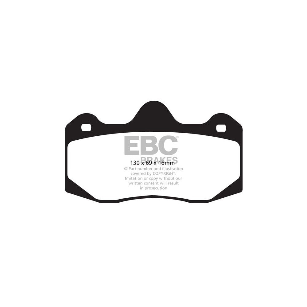 EBC Yellowstuff Brake Pads 130mm x 69mm DP4049R - Rear