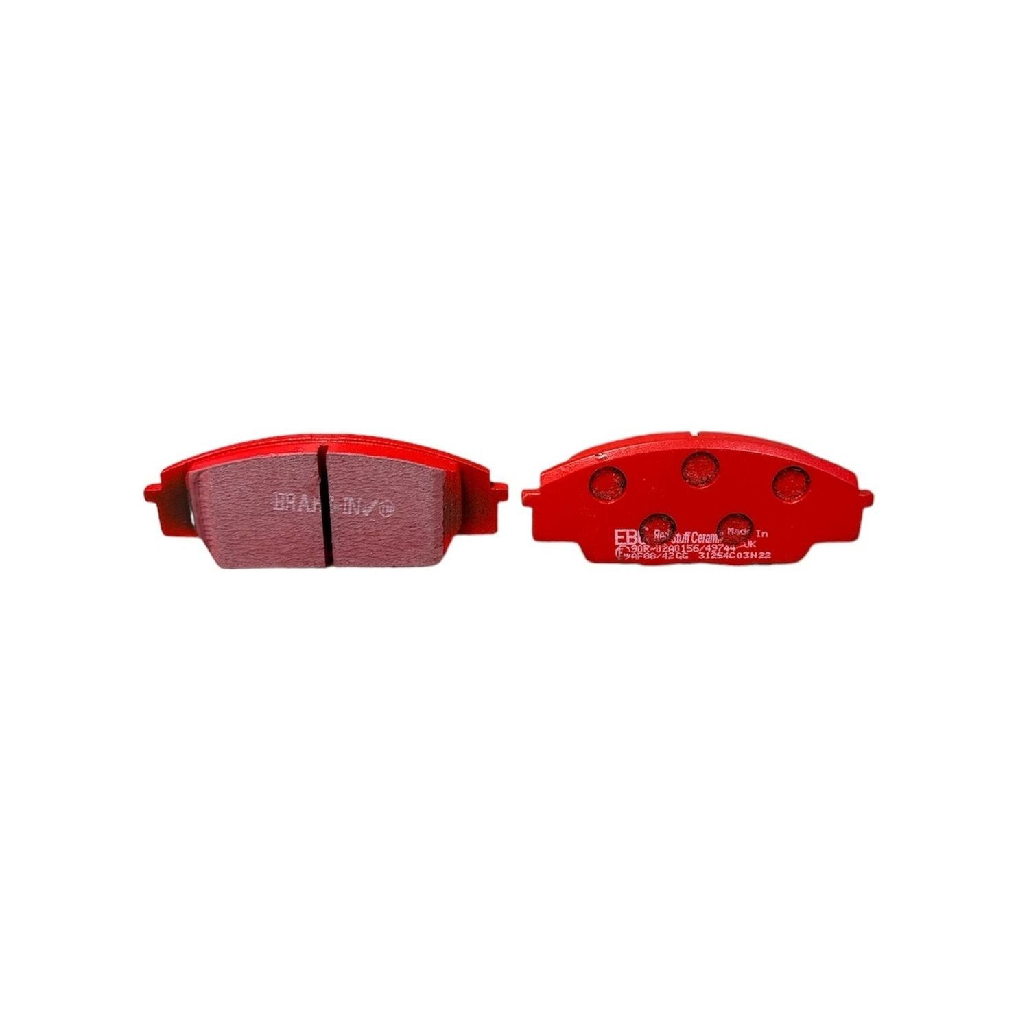 EBC Redstuff Brake Pads 135mm x 52mm DP31254C - Front