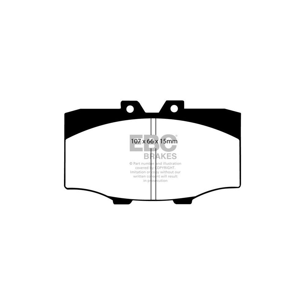 EBC Yellowstuff Brake Pads 107mm x 66mm DP4380R - Front