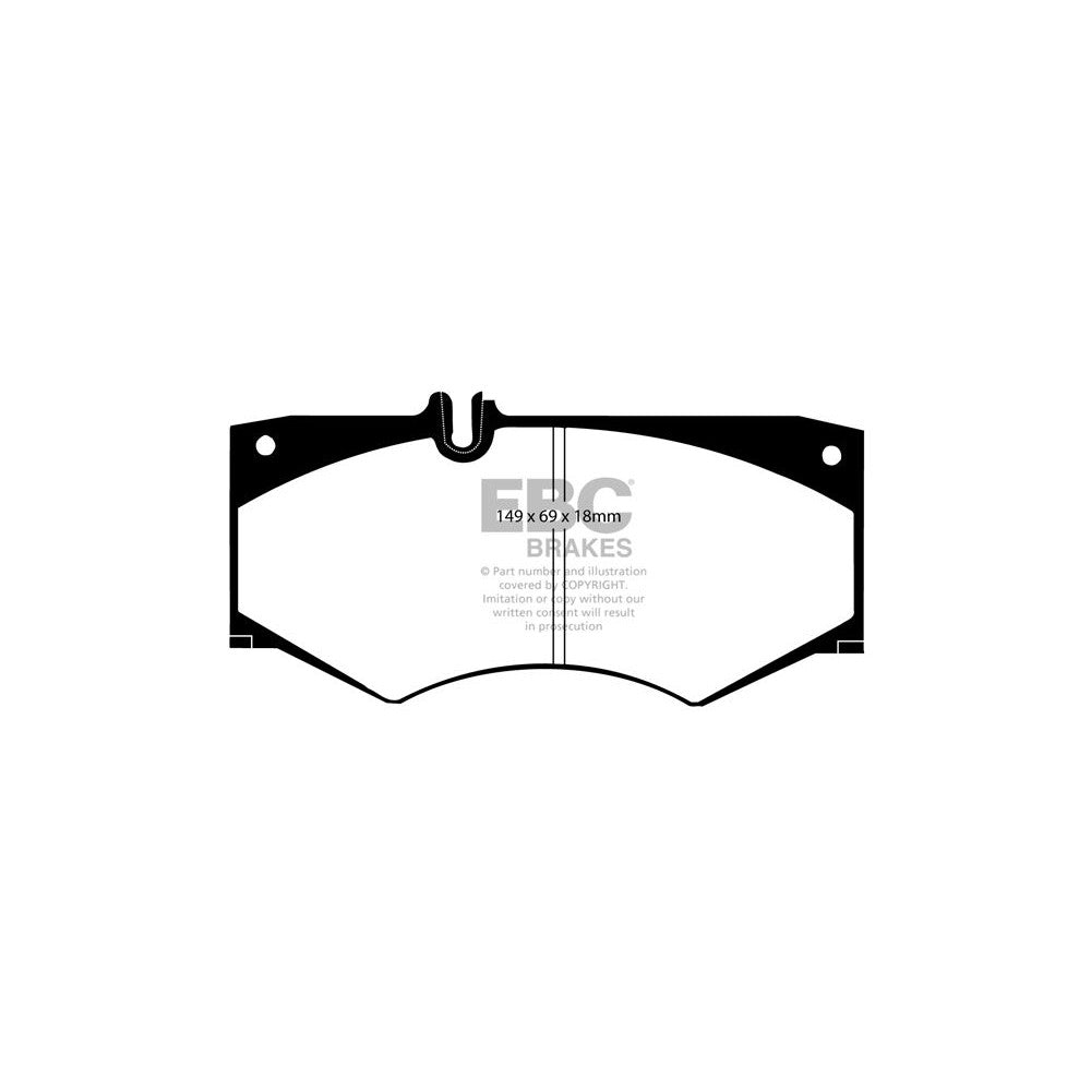 EBC Ultimax Brake Pads 149mm x 69mm DP413 - Front