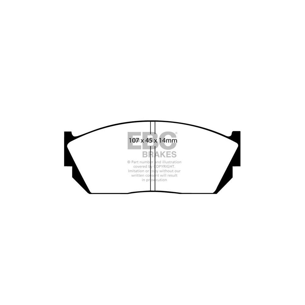 EBC Ultimax Brake Pads 107mm x 45mm DP432 - Front