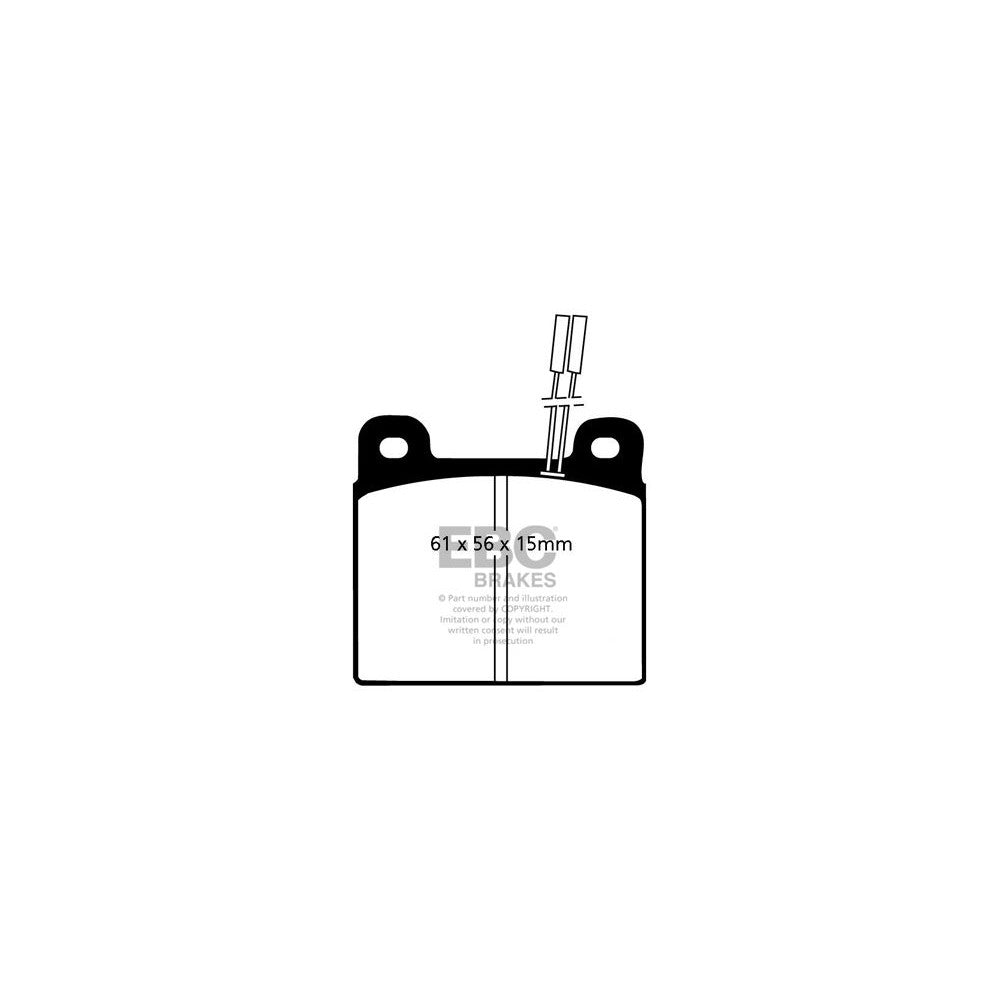 EBC Ultimax Brake Pads 61mm x 56mm DP507 - Front