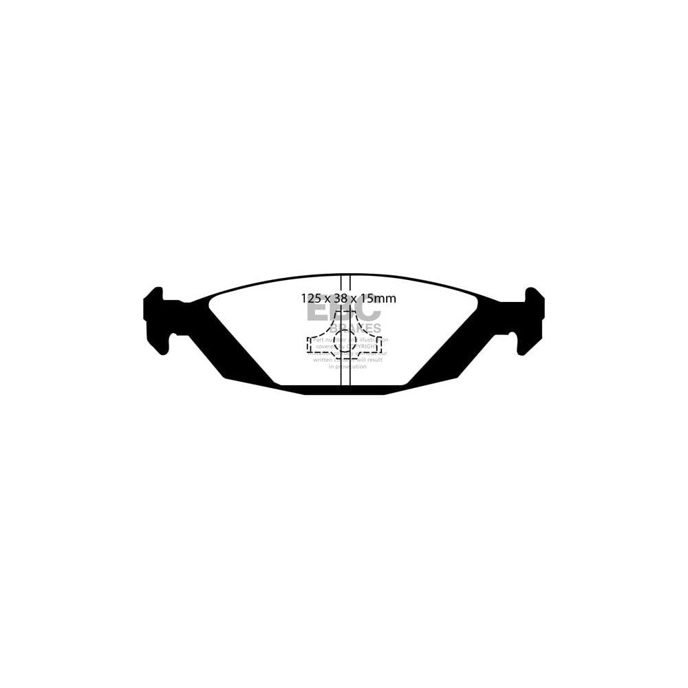 EBC Ultimax Brake Pads 125mm x 38mm DP635 - Rear