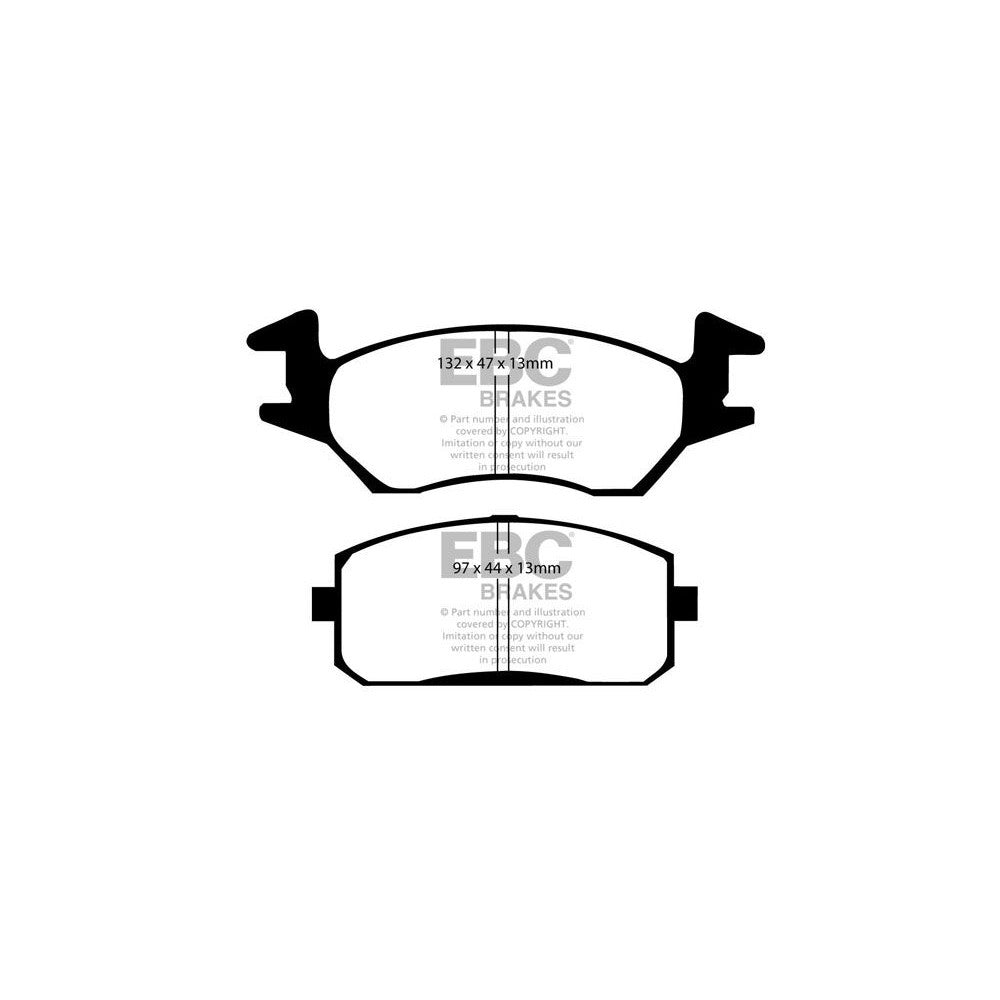 EBC Ultimax Brake Pads 132mm x 47mm DP638 - Front