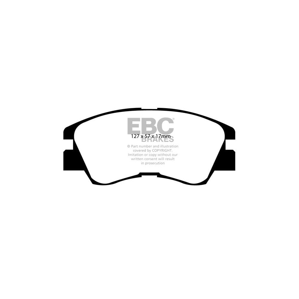 EBC Greenstuff 6000 Brake Pads 127mm x 57mm DP6716 - Front