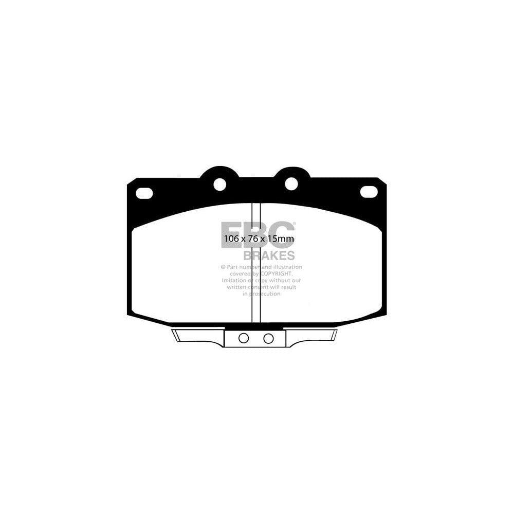 EBC Ultimax Brake Pads 106mm x 76mm DP763 - Front
