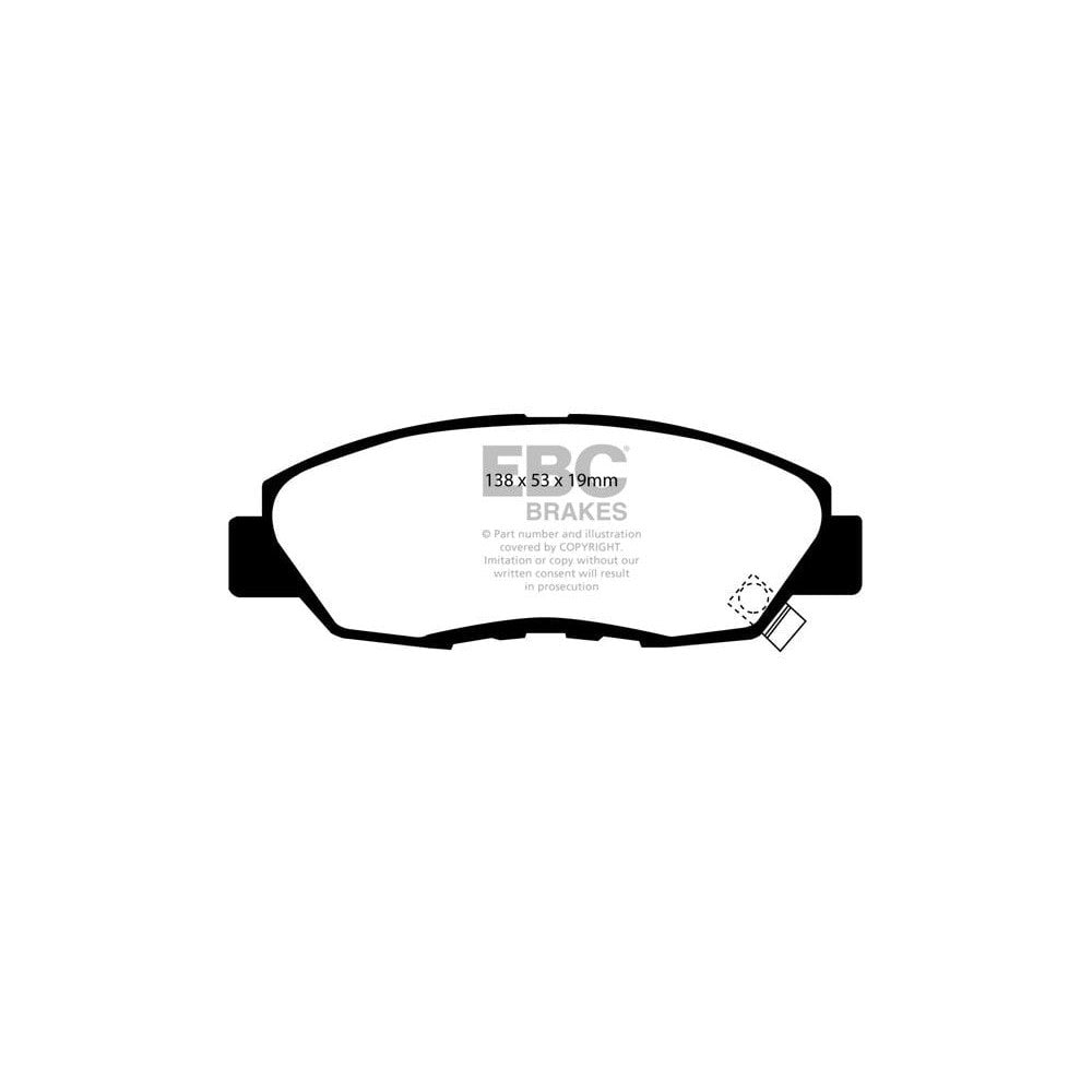 EBC Ultimax Brake Pads 138mm x 53mm DP812 - Front